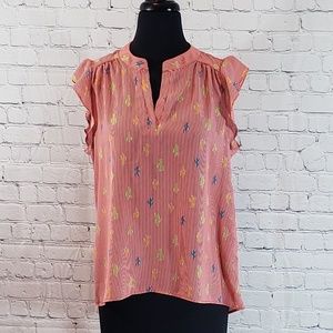 Lipslide NWT Red Cactus Top | Size Large